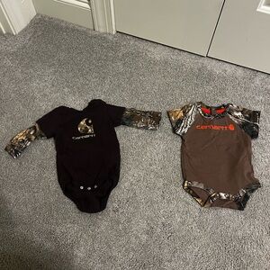 Carhartt Onesies *NOTE SHORT SLEEVE IS 6M & LONG SLEEVE IS 9M*